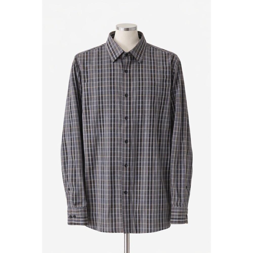 FX Fusion‎ Men XL Button Down Shirt Stripe Preppy Normcore Classic Workwear